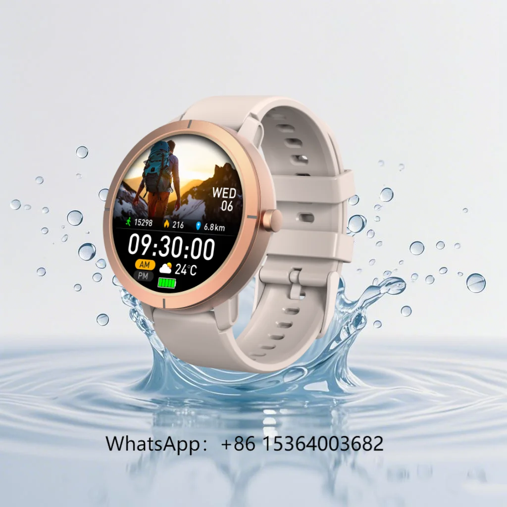 

TJXL-Fashion 2025 GPS Smart Watch AMOLED 1.32Inch AMOLED 5ATM Waterproof Fitness Tracker Sport Relojes Smartwatch DM76 for Women