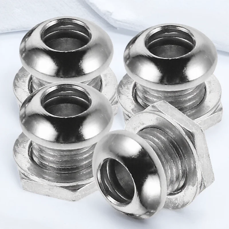 

4pcs Snare Vent Screws Drum Air Vents Gaskets Nuts Durable Metal Hardware Easy Installation Universal Compatibility Drum