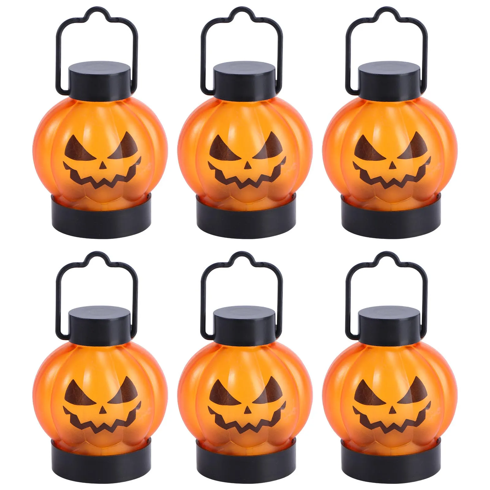 6шт тыква Хэллоуин лампы светодиодный ночник декоративная фестивальная лампа для домашнего бара декоративные лампы