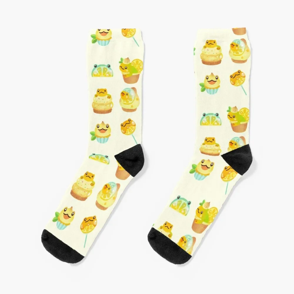 

Sweet Lemon frog Socks Stockings man hockey cute Socks For Women Men's