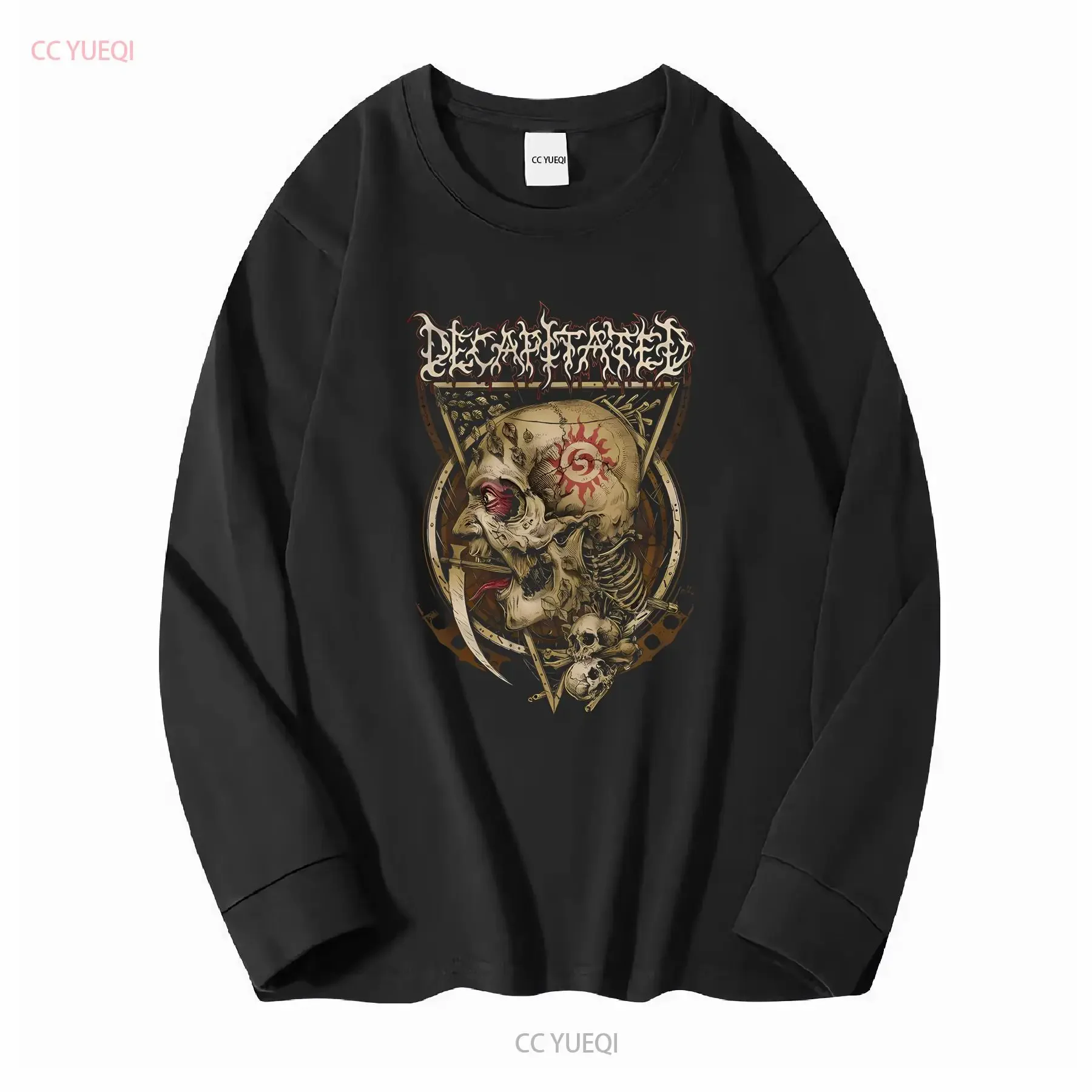 Decapitated 'Post Organic' Black T Shirt NEW OFFICIAL vintage Washed Casual fashion Stretched Slightly Comfortable Breathable