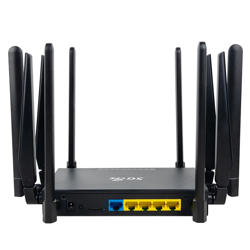 5G CPE WiFi Router WiFi6 High Speed 10 Antenna Dual Frequency Wireless 5G NR Router with Sim Card Slot 5G Router