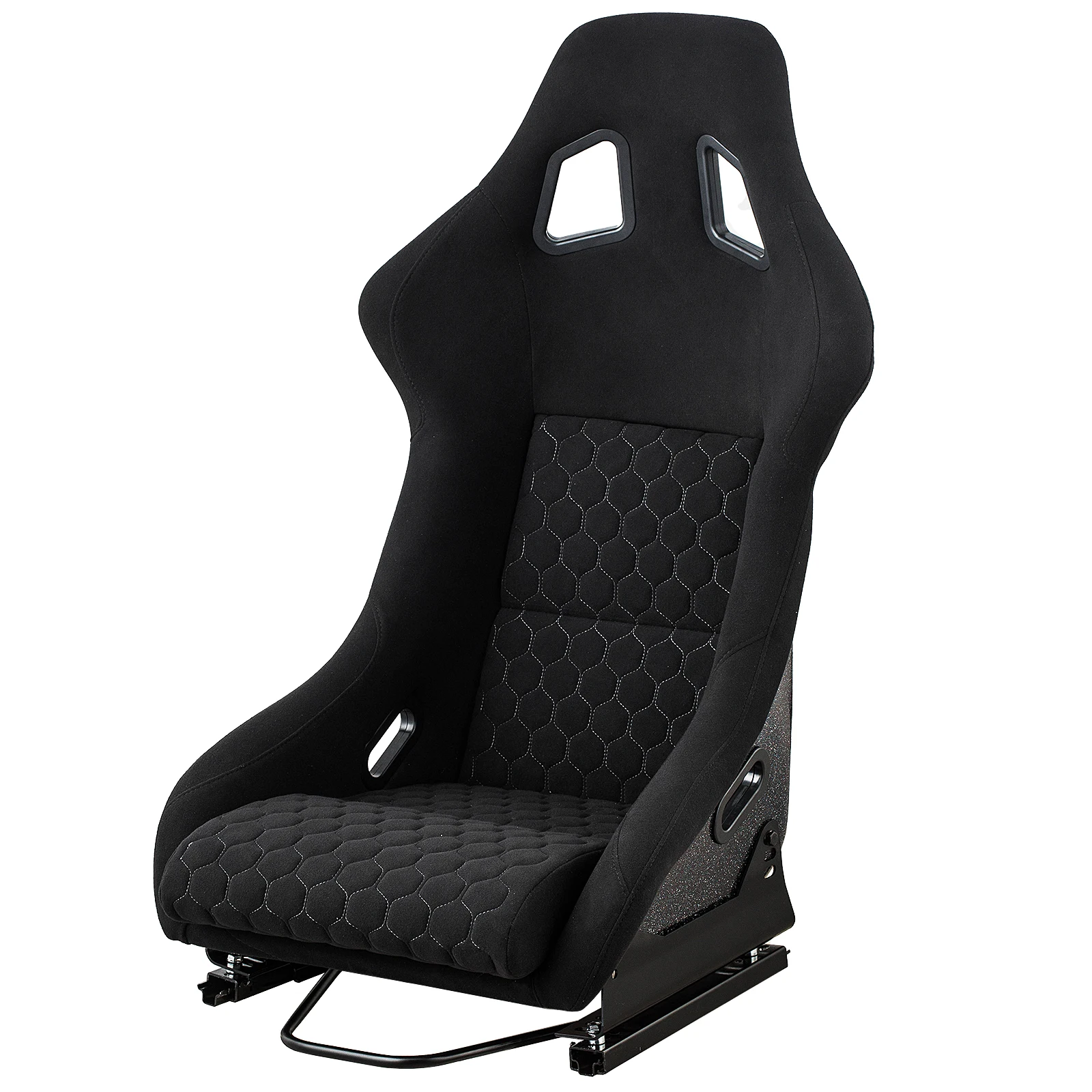 JBR1097 Black Suede Alcantara Racing Seats Newest Fiberglass Back Car Use And Simulator Seat