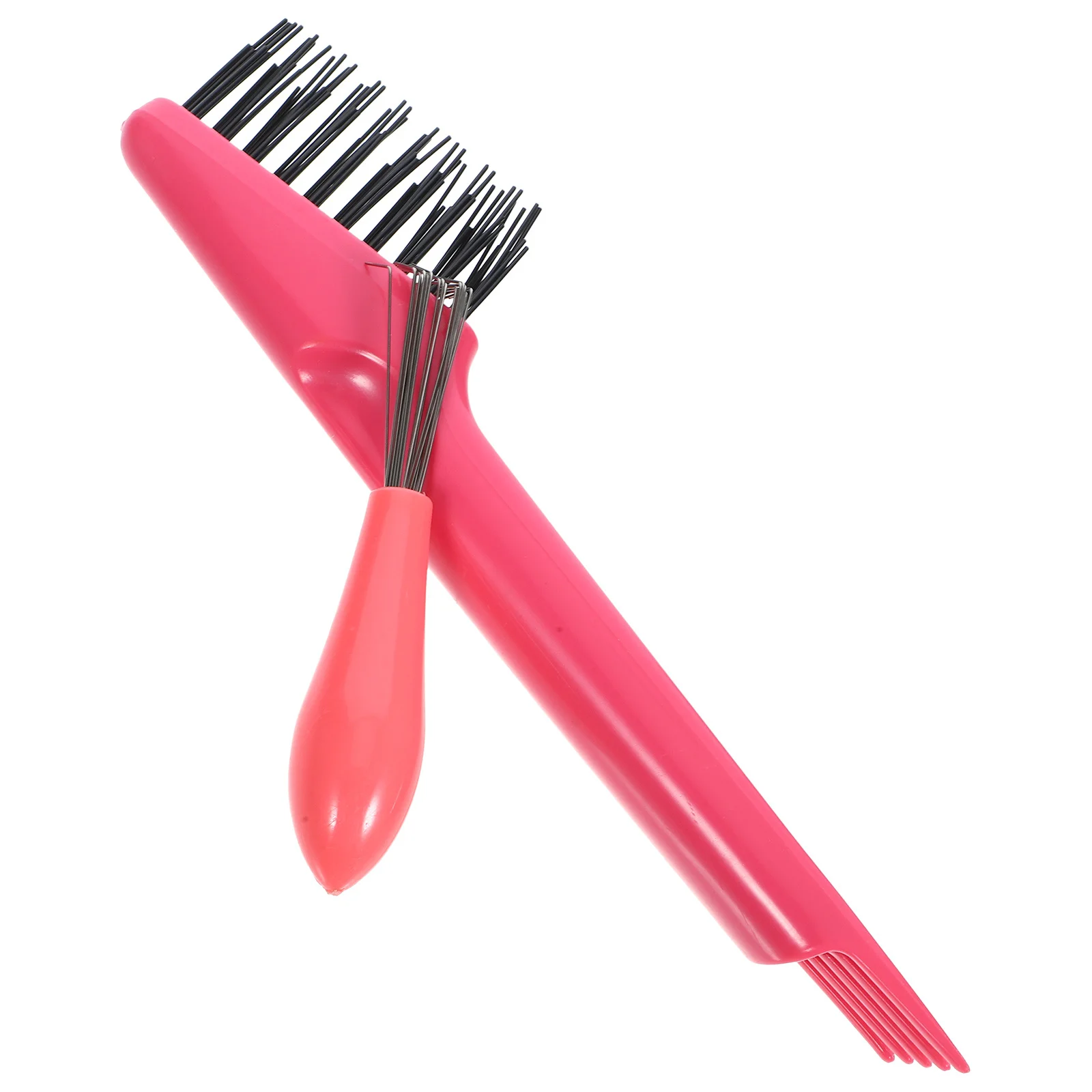 1세트 헤어 브러시 클리너 도구 빗 청소 브러시 쉬운 모발 제거 내구성 가벼운 살롱 가정용품 레이크 디자인