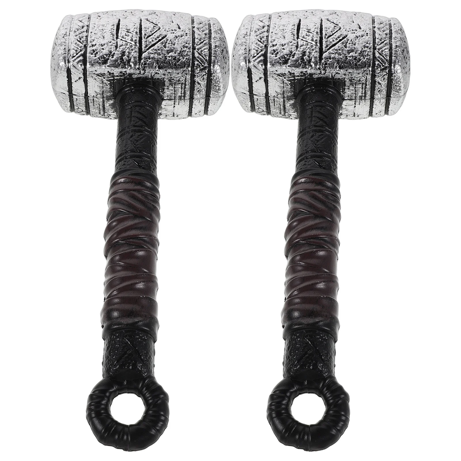 Accesorios de martillo pirata para niños y adultos, accesorio de disfraz de Halloween realista y ligero de plástico suave, truco o fiesta de Cosplay, 2 uds.