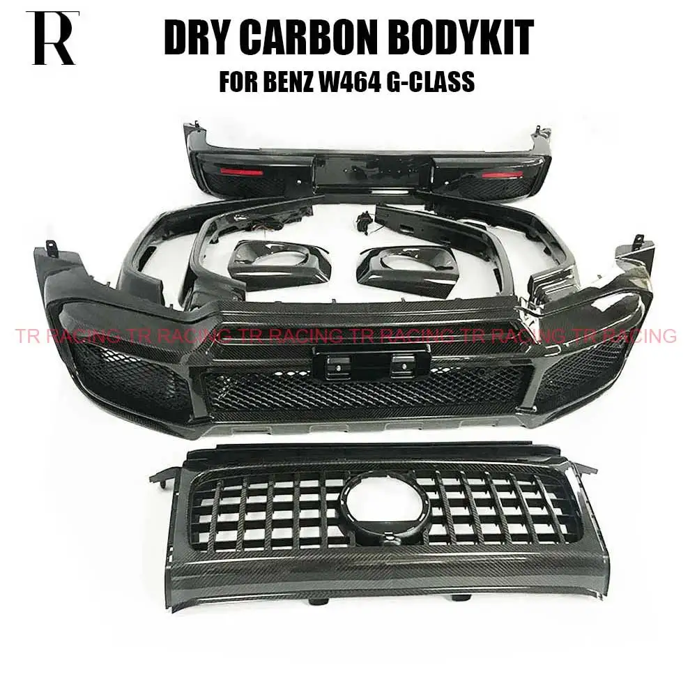 B Style Dry Carbon Fiber Body Kit for Benz W464 G-class G350 G500 G550 G63 G65 Front Bumper Rear Bumper Side Fender