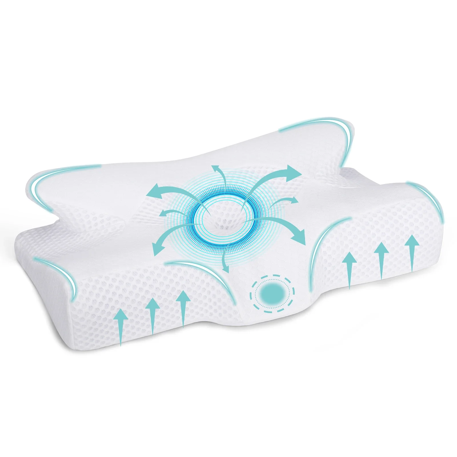 

Ergonomic Orthopedic Neck Support Pillow Contour Foam Pillow Neck Pain Relief Dog toys Cool pillows