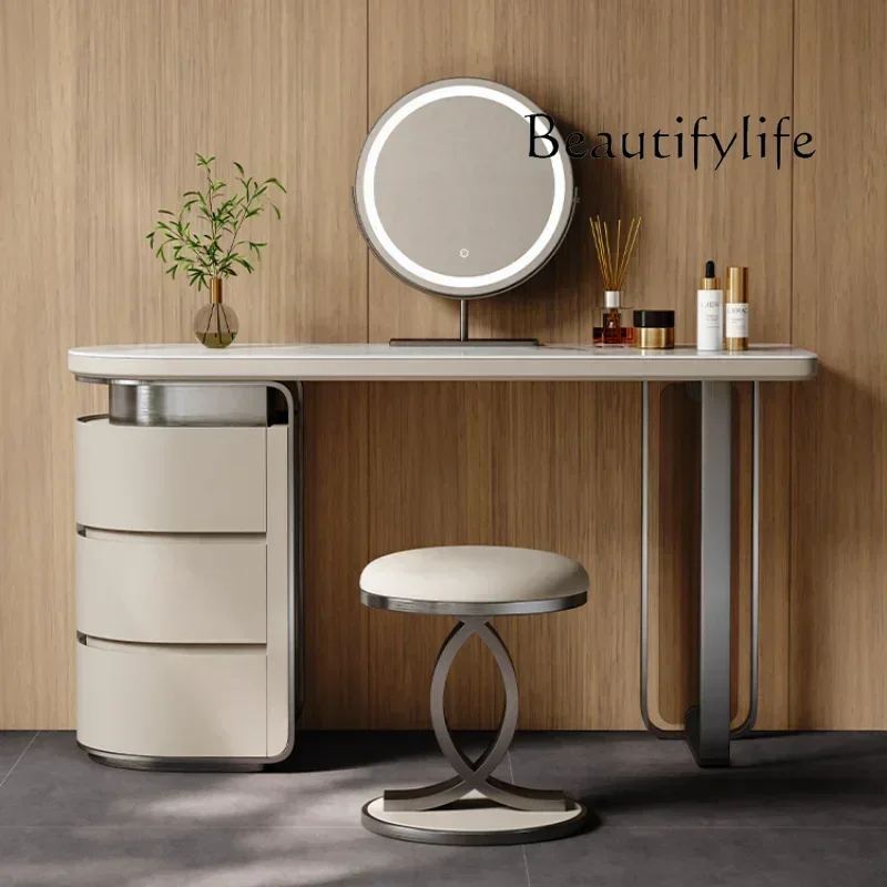 

Nn Nordic Mirror Bedroom Dressing Table Modern Girls Makeup Closet Dressing Table Sets Light Vanity Escritorio Italian Furniture