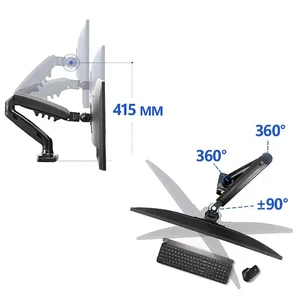 NB F80 PC Monitor Arm Support, Full Movement, Single Desktop Mounting Support, 30 10 Main Sales Articulated Braco Monitor - №3