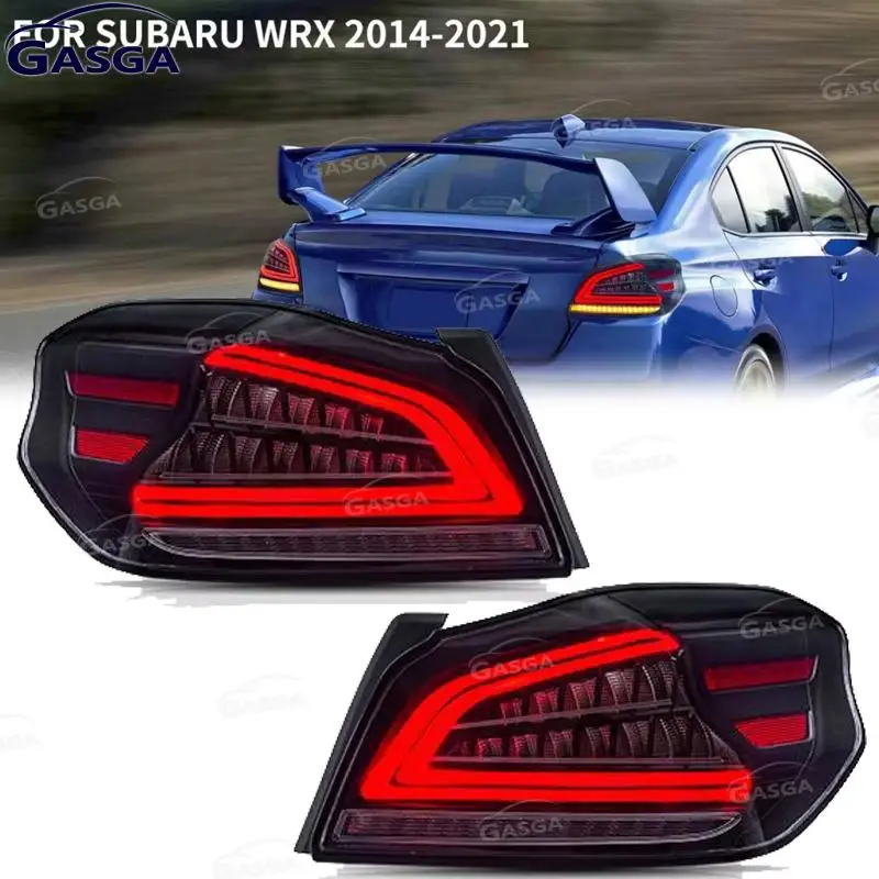

Автомобильный светодиодный задний фонарь для Subaru WRX 2014-2021, автомобильные фонари, аксессуары, задний стоп-сигнал, указатель поворота, фонарь заднего хода