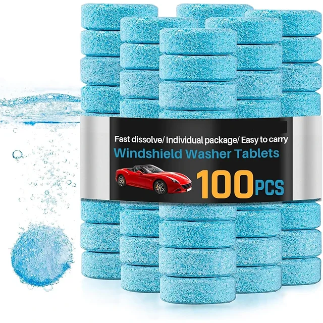Tabletki skoncentrowane płynu do spryskiwaczy samochodowych Stała musująca tabletki wycieraczek do czyszczenia szyb w kuchni samochodowej