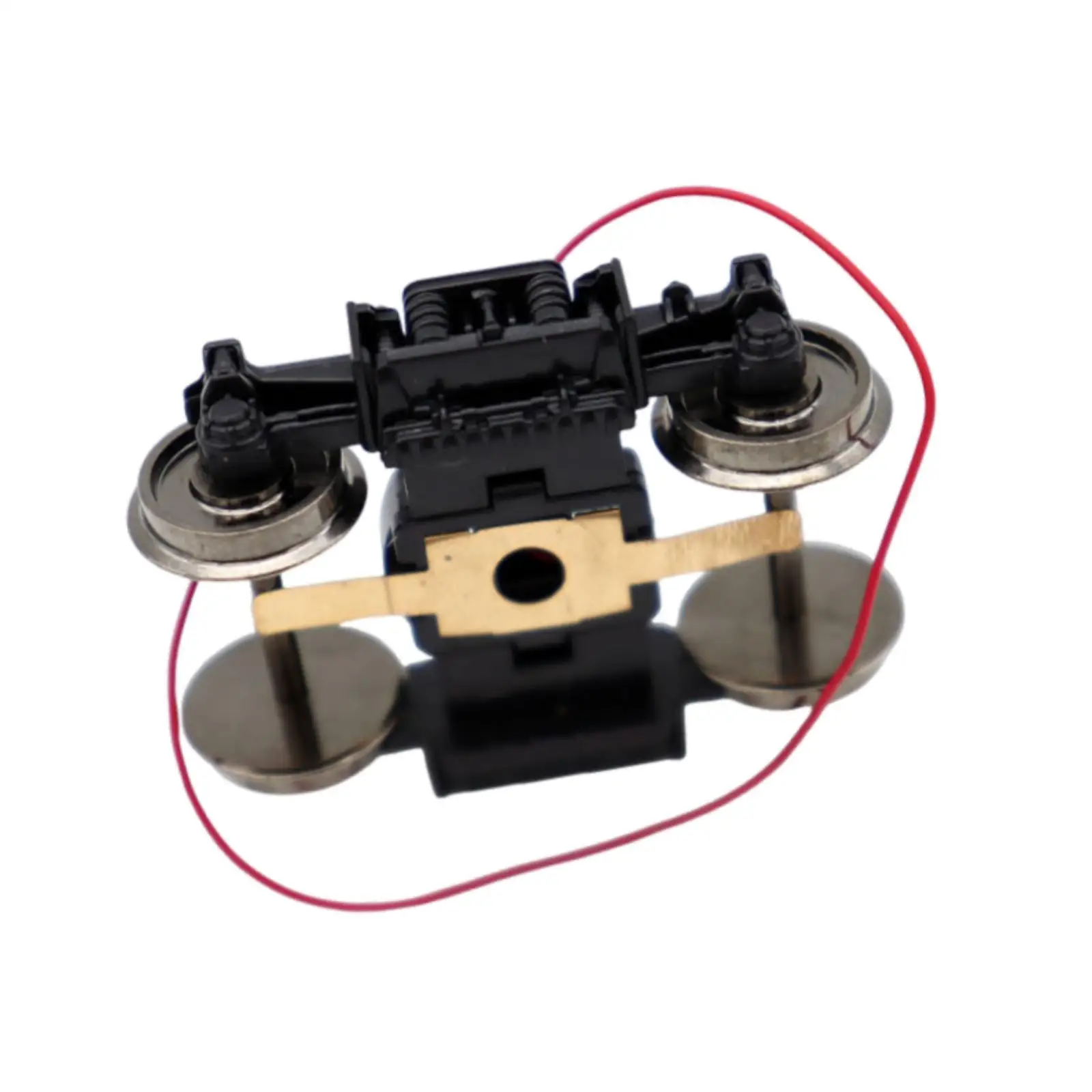 1 87 HO Scale Model Railway Roller Bearing Truck with Conductive Strips for Train Carriage Underframe Assembly