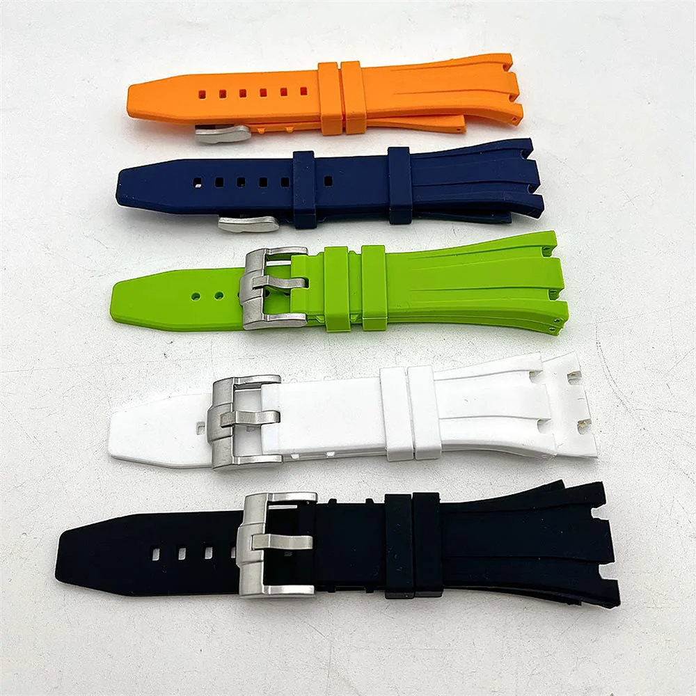 27MM Silicone Strap Pin Buckcle Replacement Watch Band Adjustable Wristband for Oak Watch Accessories