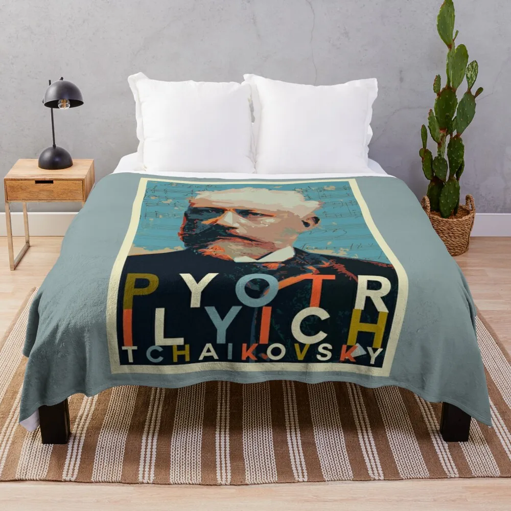 Piotr Ilyich Tchaikovsky Throw Blanket manga Blankets For Baby Designers Decorative Sofa Blankets