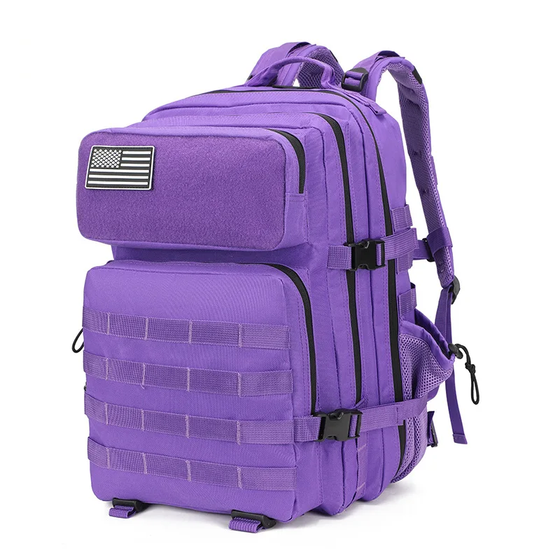 Mochila Táctica 45L 3P, Mochila de Senderismo, Mochila Molle para Exteriores, Impermeable, para Escalada, Camping, Trekking