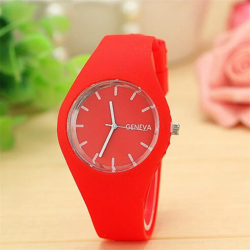 Reloj New Fashion Classic Silicone Women Watch simple style wrist watch Silicone Rubber casual dress Girl reloj mujer clock