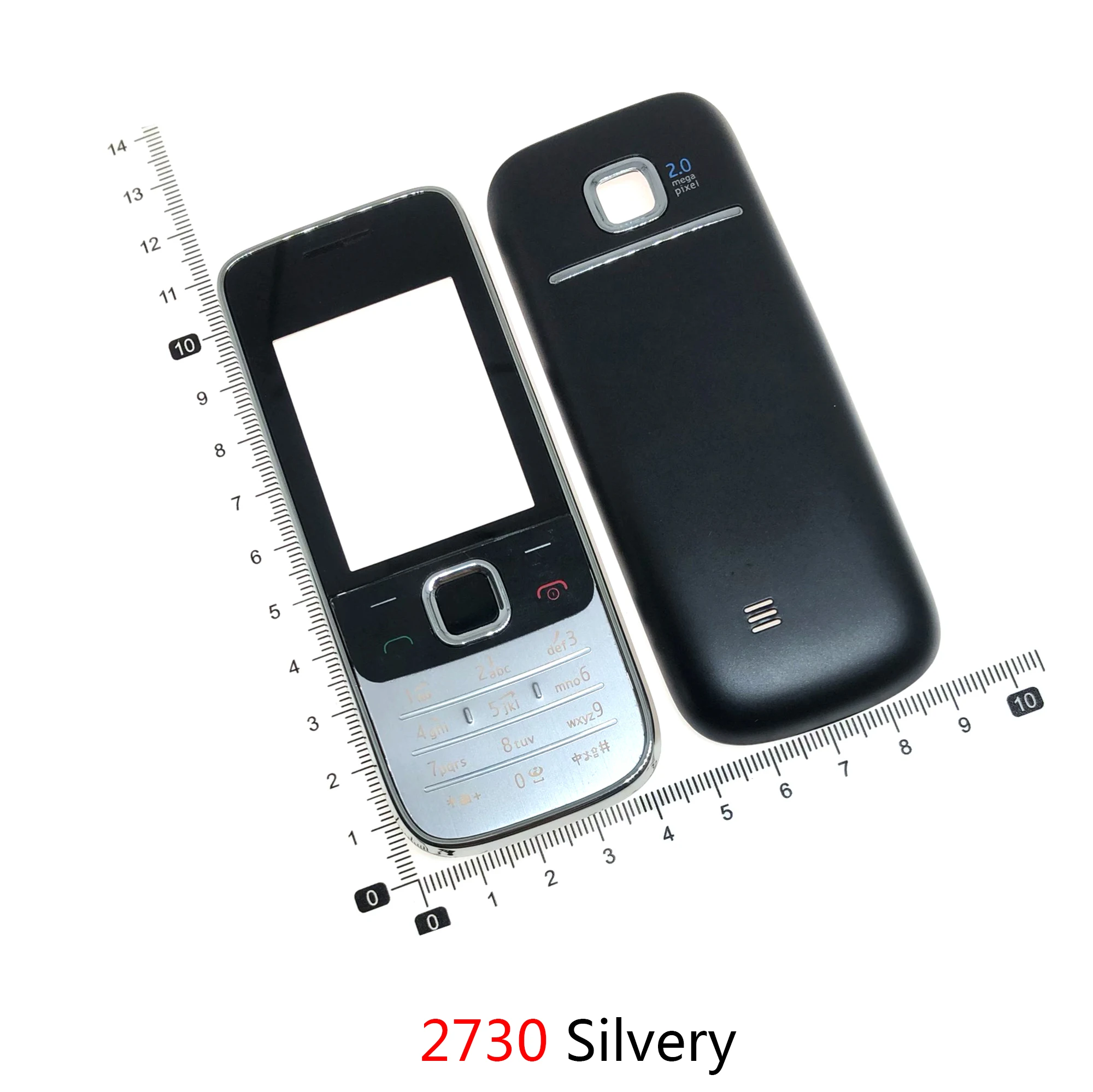 Dla Nokia 2690 2730 C2-01 obudowa baterii tylna pokrywa kompletna przednia pokrywa klawiatury