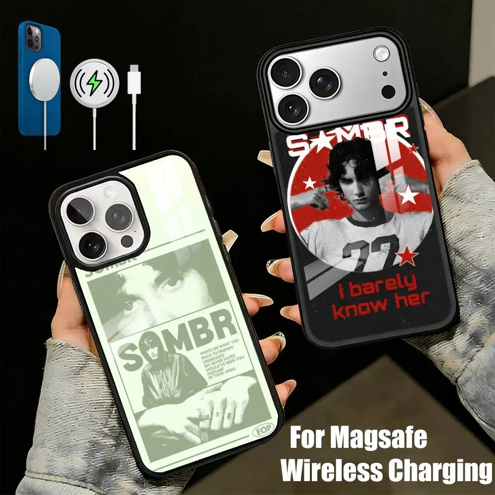 H-Homewrecker S-Sombr Singer Phone Case For iPhone17,16,15,14,13 Plus,Pro Max Magnetic For Magsafe Wireless Charging