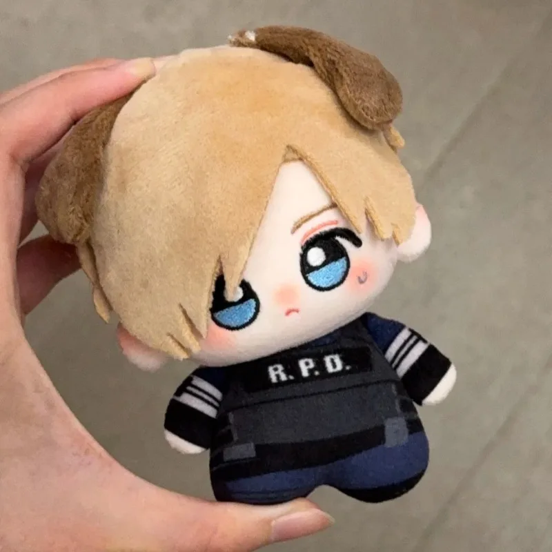 10cm Resident Evil Leon Kennedy Mini-Plüschpuppe RPD Uniform Rucksack-Anhänger Weiches Sammlerstück Geschenk für Spiele-Sammler und Fans – Detail 1