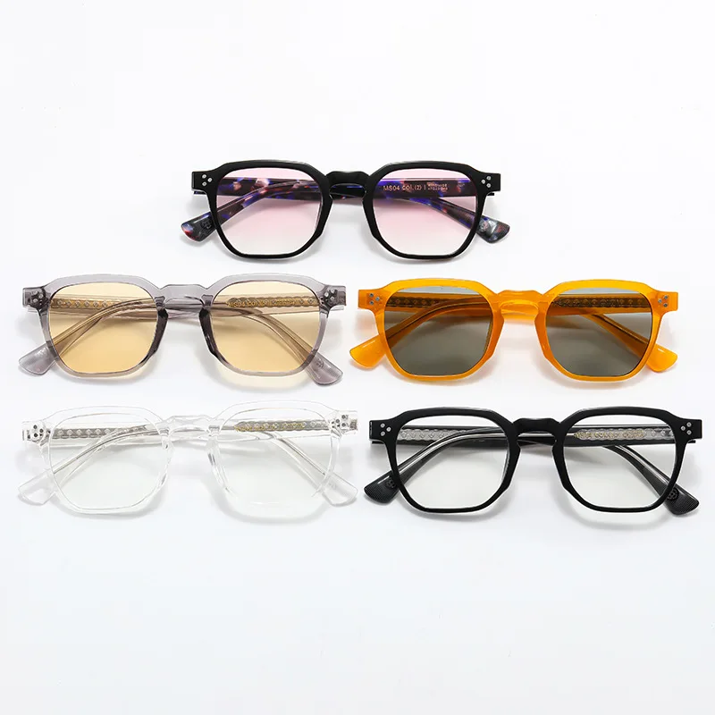 

2025 TR Frame Square Glasses | MS04 Oversized Blue Light Blocking | Luxury Acetate Temples for All-Day Wear