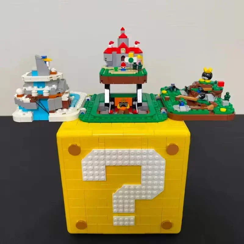 2064-teiliges Klassisches Spielmodell DIY Bausteine Spielzeug Fragezeichen-Box Konstruktions-Bausteine Spielzeug für Erwachsene Geburtstag Festival Geschenk – Detail 2