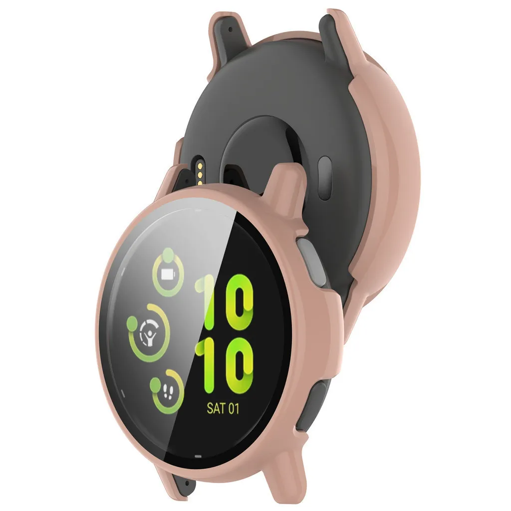 Nadaje się do Garmin Vivoactive 5/Garmin Active 5 Ultra cienka twarda obudowa PC ze szkła hartowanego osłona ekranu osłona ochronna