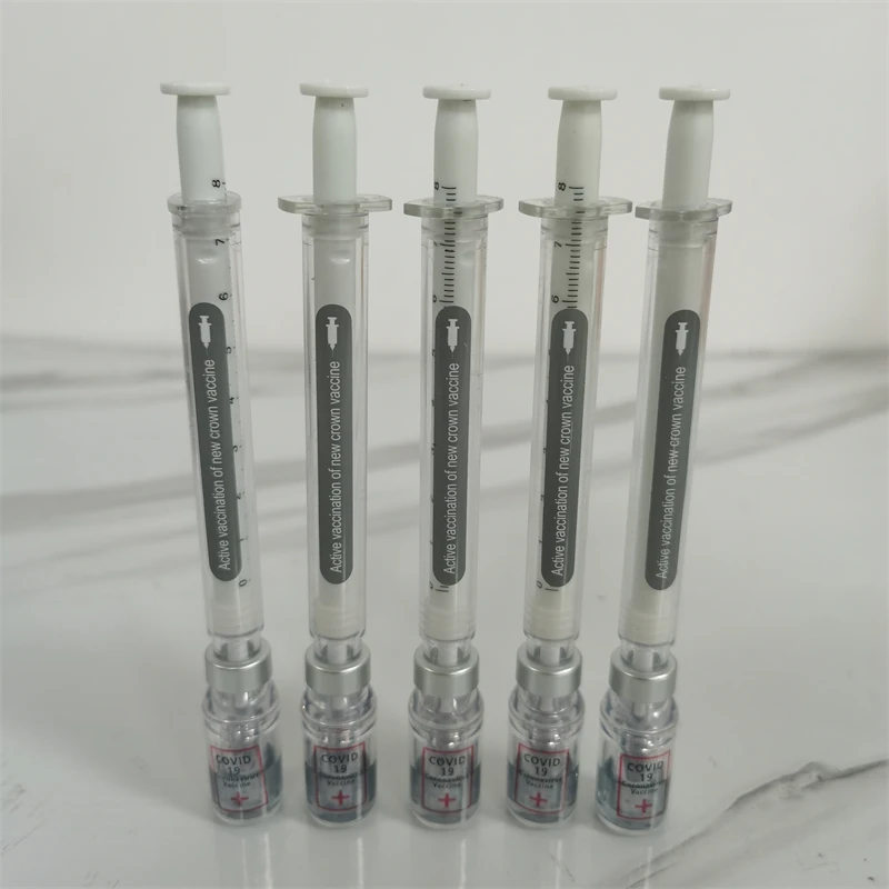 60ชิ้นตลกหมึกสีดำปากกาเป็นกลางเข็มฉีดยาปากกาหมึกเจลวัคซีนปากกาหมึกเจลปากกาน้ำสำนักงานโรงเรียน