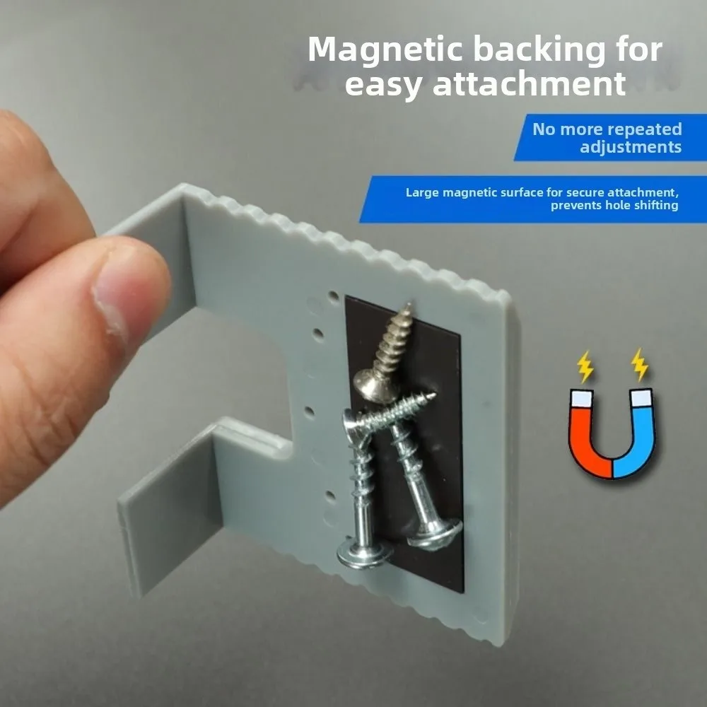 2mm Hinge Installation Fixing Plate with Magnetic Fixed with Positioning Hole Hinge Installation Positioning Piece