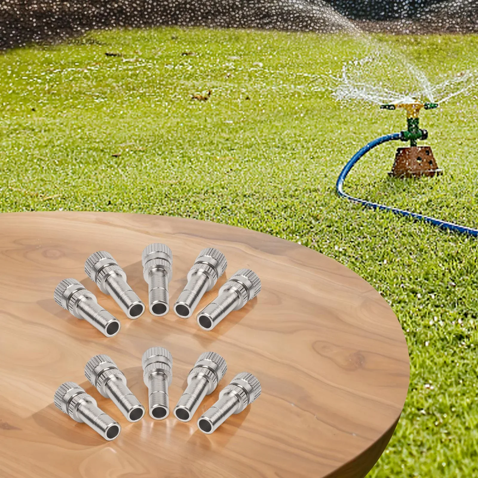 Copper Spray Nozzle Gardening Nozzles Gardening Plant Watering 27.5*8mm Galvanized Component Quick Connection Design