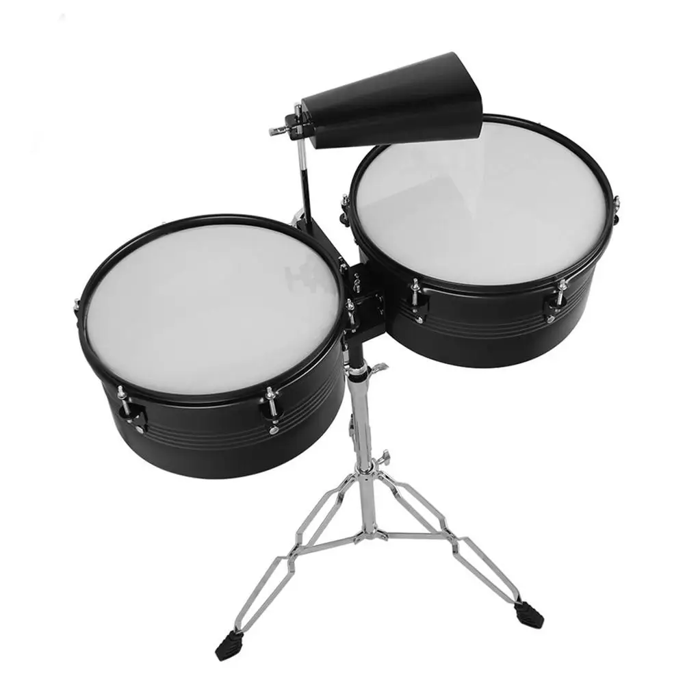 Timbales Drum Professional Practice Performance Shelf Latin Drum With Drum Stick Percussion Instruments