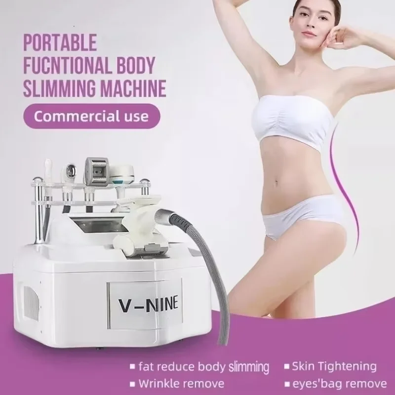 

CE Approved Vela Shape V9 Vacuum RF Slimming Machine Weight Loss Skin Tightening Face Lifting Machine