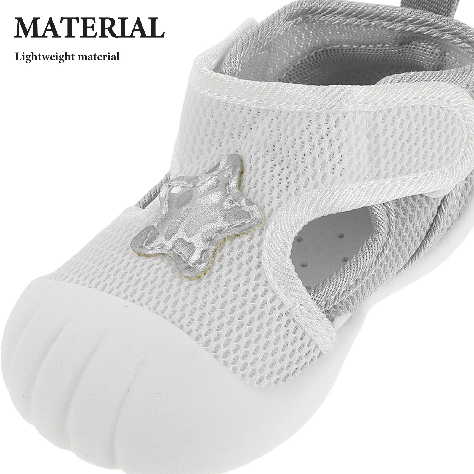 1Pair Baby Sandal Breathable Mesh Baby Walking Shoes Soft Flexible Sole Non Slip Toddler First Walker Summer Footwear for 11-15