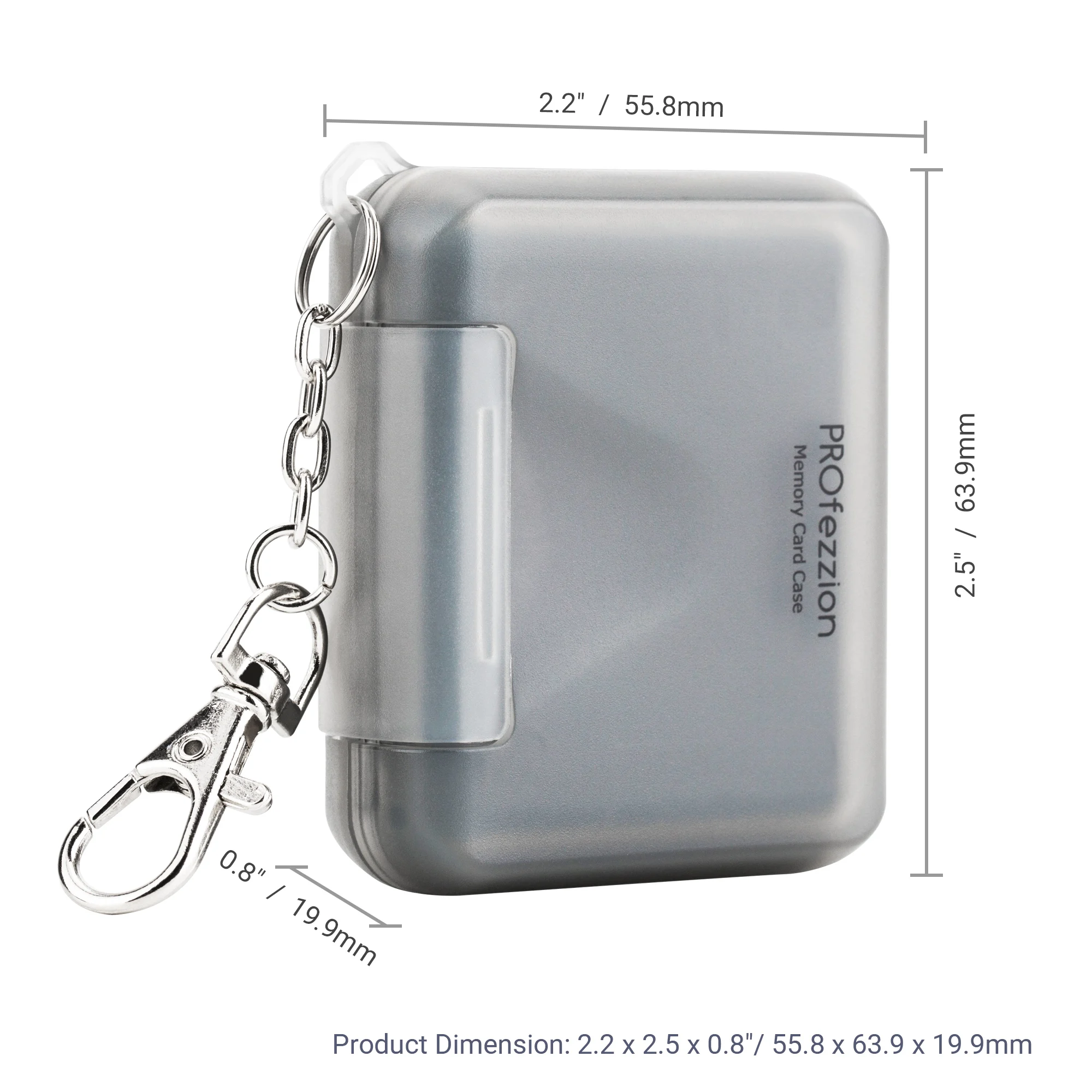 PROfezzion 4สล็อต SD แบบพกพากระเป๋าเก็บบัตรกันน้ำ Anti-Shock SD Card Case สำหรับ4 SD /SDXC /SDHC การ์ด Carab