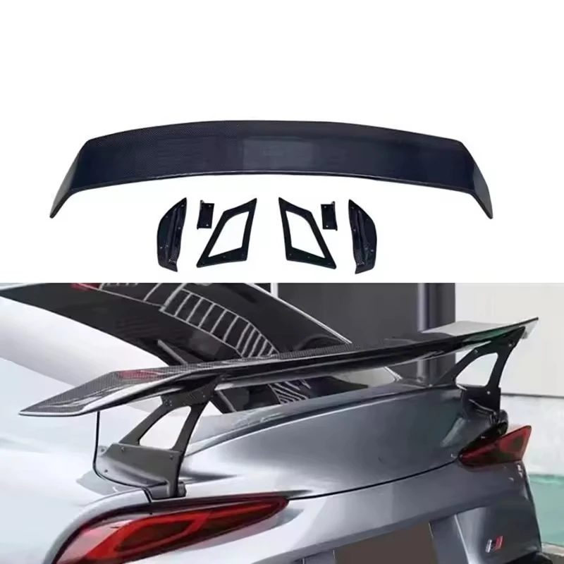 

A90 A91 GT Style Carbon Fiber Fibre Rear Spoiler Wing for Toyota Supra A90 A91 MK5 2020 2021 2022 2023,After actual vehicle Test