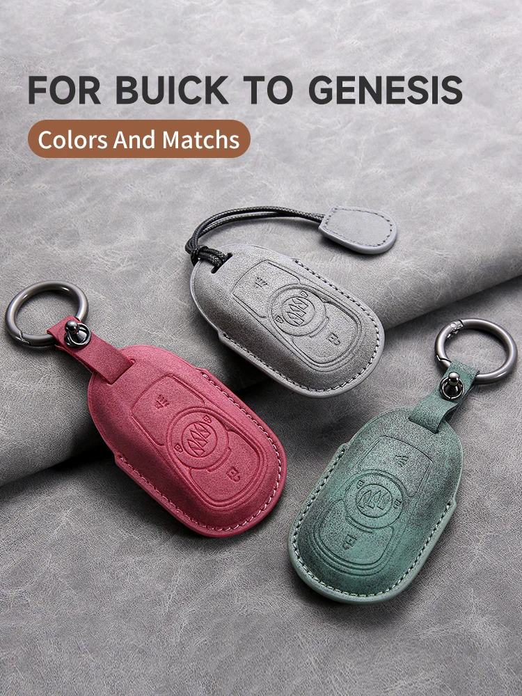 

for Buick To Genesis Car Smart Key Case Cover Key Pack Remote Protection Sleeve Buckle Rope Special Car Accessories Multi Styles