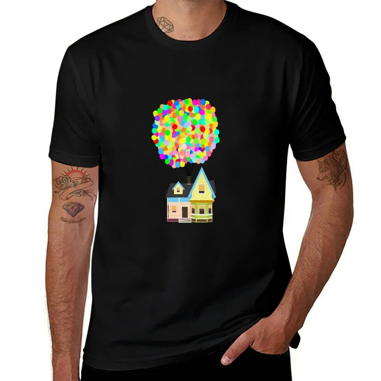 Ballon house T-Shirt Casual Breathable Short Sleeve Top T-Shirt