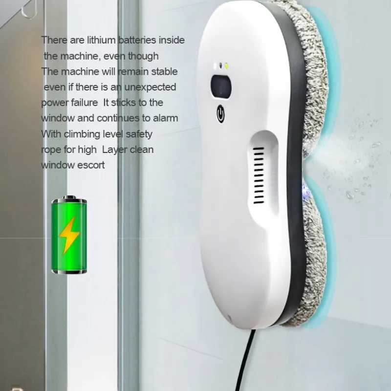 DIVEDEER automatic intelligent window cleaner robot nanoscale atomized water spray robot home two-way water spray model