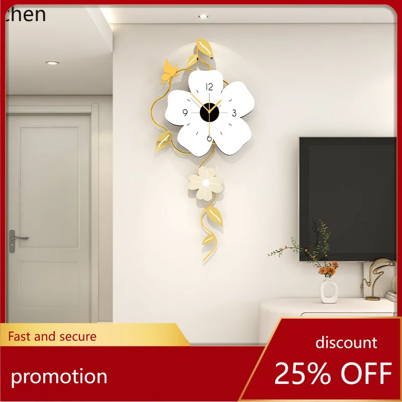 

ZML wall clock for living room, home use, high-end silent clock, wall-mounted clock for dining room
