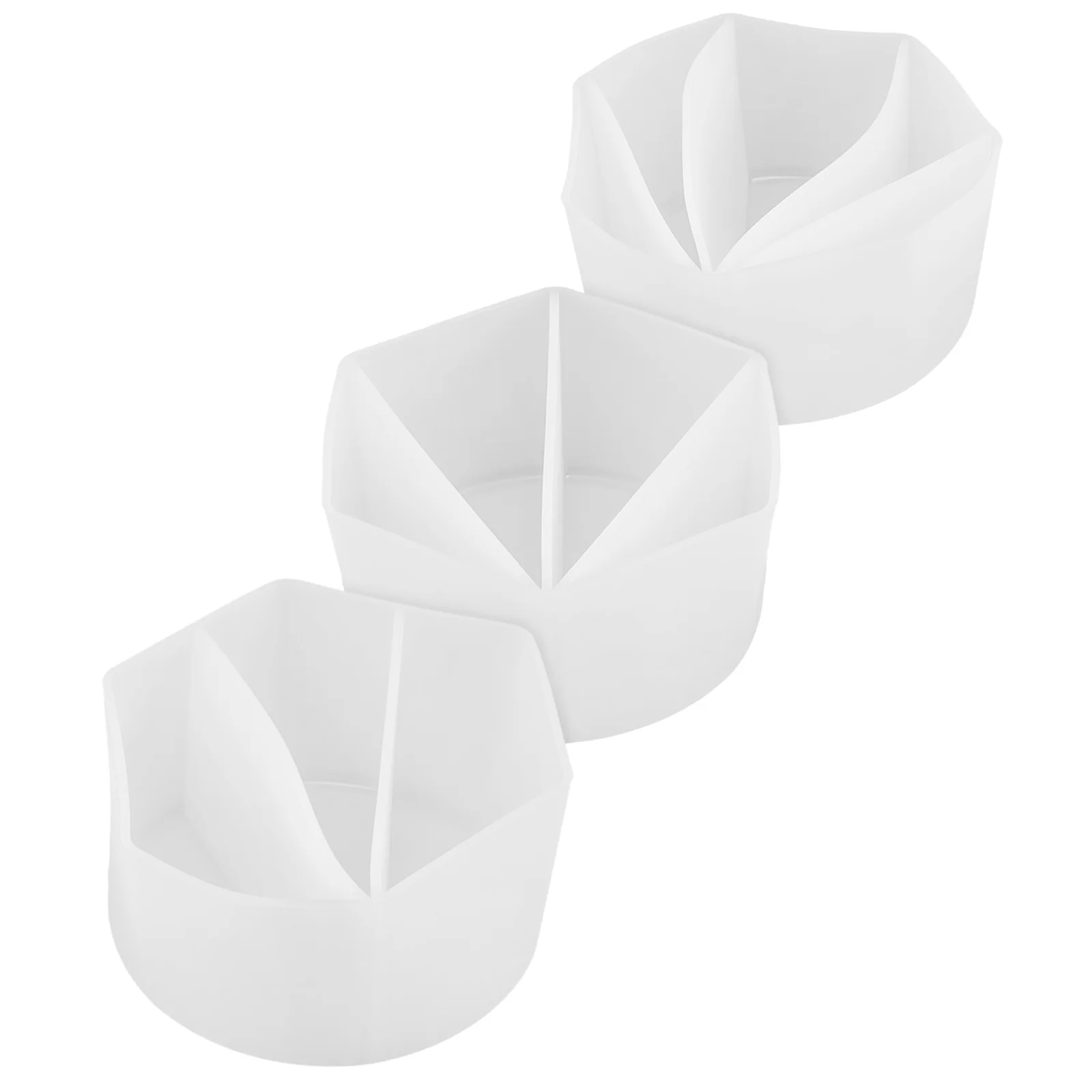 

3 Pcs Split Cup Epoxy Painting Mixing Pouring Cups Mold Accessories Pigment Container Silica Gel Tools