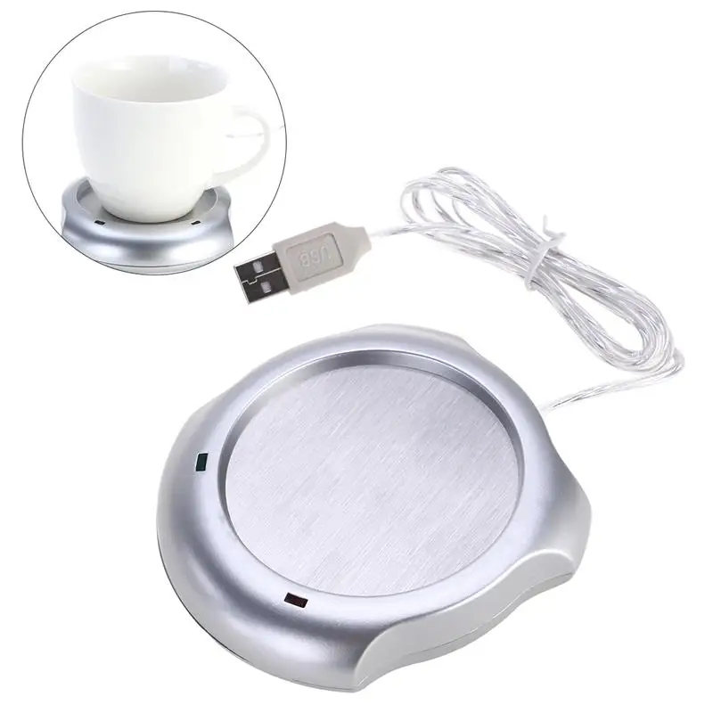 Electric Heating Dish Desktop USB Mug Warmer Electric Tea Coffee Cup Warmer Heater Plate for Desk Usb Cup Warmer Accessories