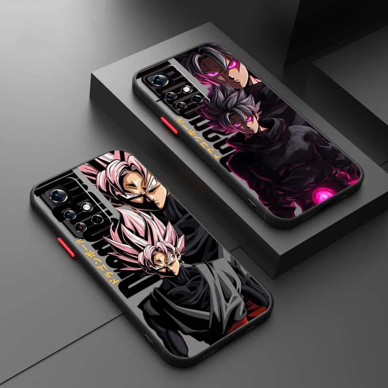 

Anime Black D-Dragones B-Balls Phone Case For Xiaomi Redmi Note 14 13R 13 12 11 12T 11S 11E 11T Pro Plus Frosted Translucent