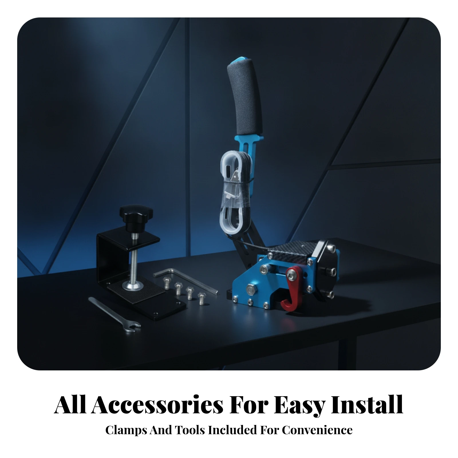 

Foam Grip Mechanical USB Gaming Handbrake Wired Spring-Loaded Handbrake Computer Accessory for Sim Racers