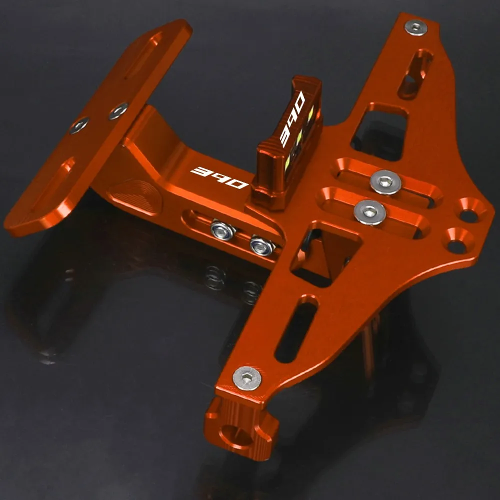

Universal CNC Aluminum FOR 390 DUKE390 2011 2012 2013-2023 2024 2025 Motorcycle Rear License Plate Mount Holder LED Light 2022