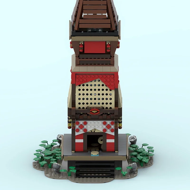 MOC-150356 Classic Game Watchtower Architecture Model Zeldaed Monitor The Fortress Building Blocks Set DIY Kids Puzzle Toys Gift