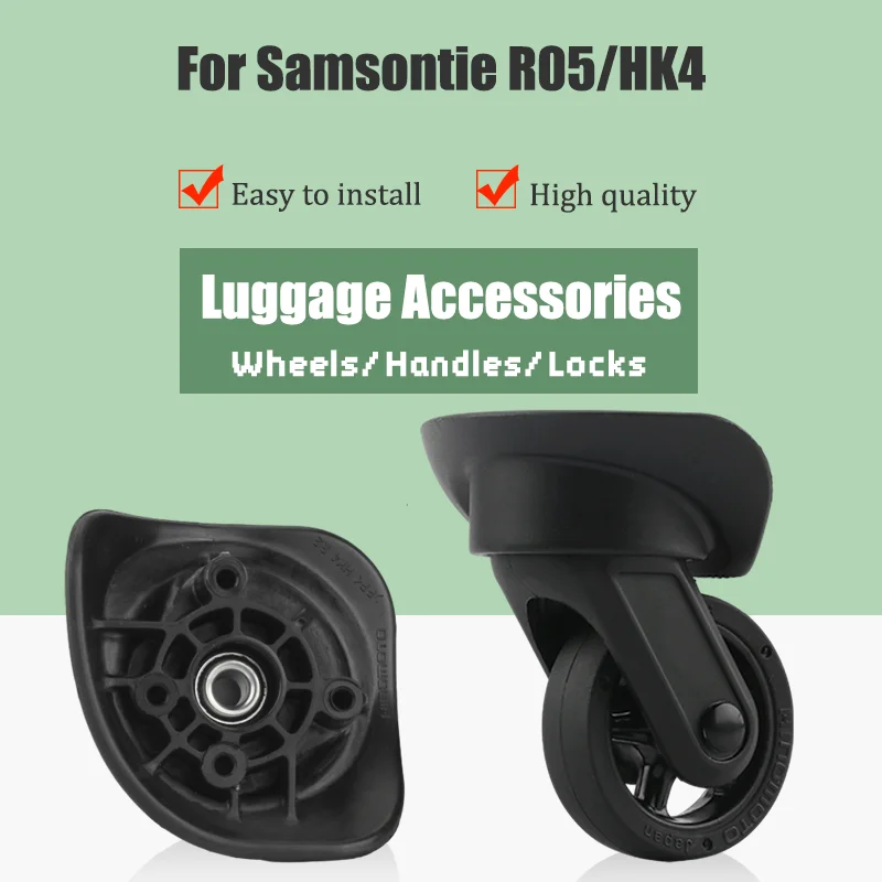 

For Samsontie R05/HK4 Universal Wheel Trolley Case Wheel Replacement Luggage Pulley Sliding Casters Slient Wear-resistant Repair