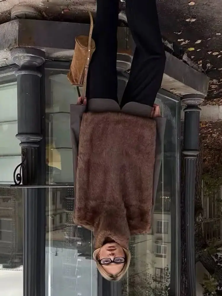 

HH женский зимний теплый повседневный 3-цветный однотонный жилет без рукавов с высоким воротником в стиле ретро, короткая шаль с эффектом искусственного меха, женская модная шаль