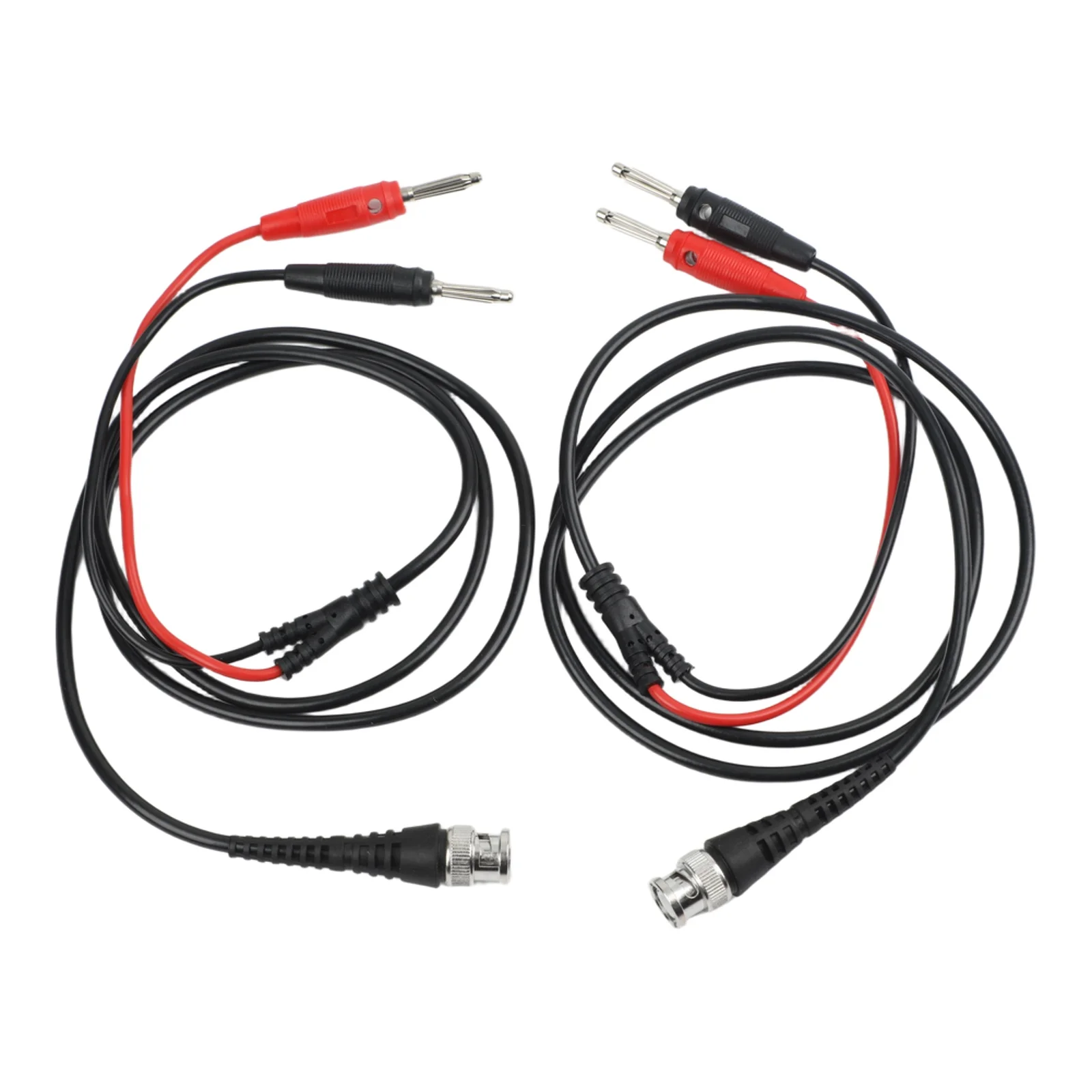 0.4mm2 BNC Test Leads 4mm Banana Connector Color Coded For Differentiation Isolation For Four Terminal Network For Oscilloscopes