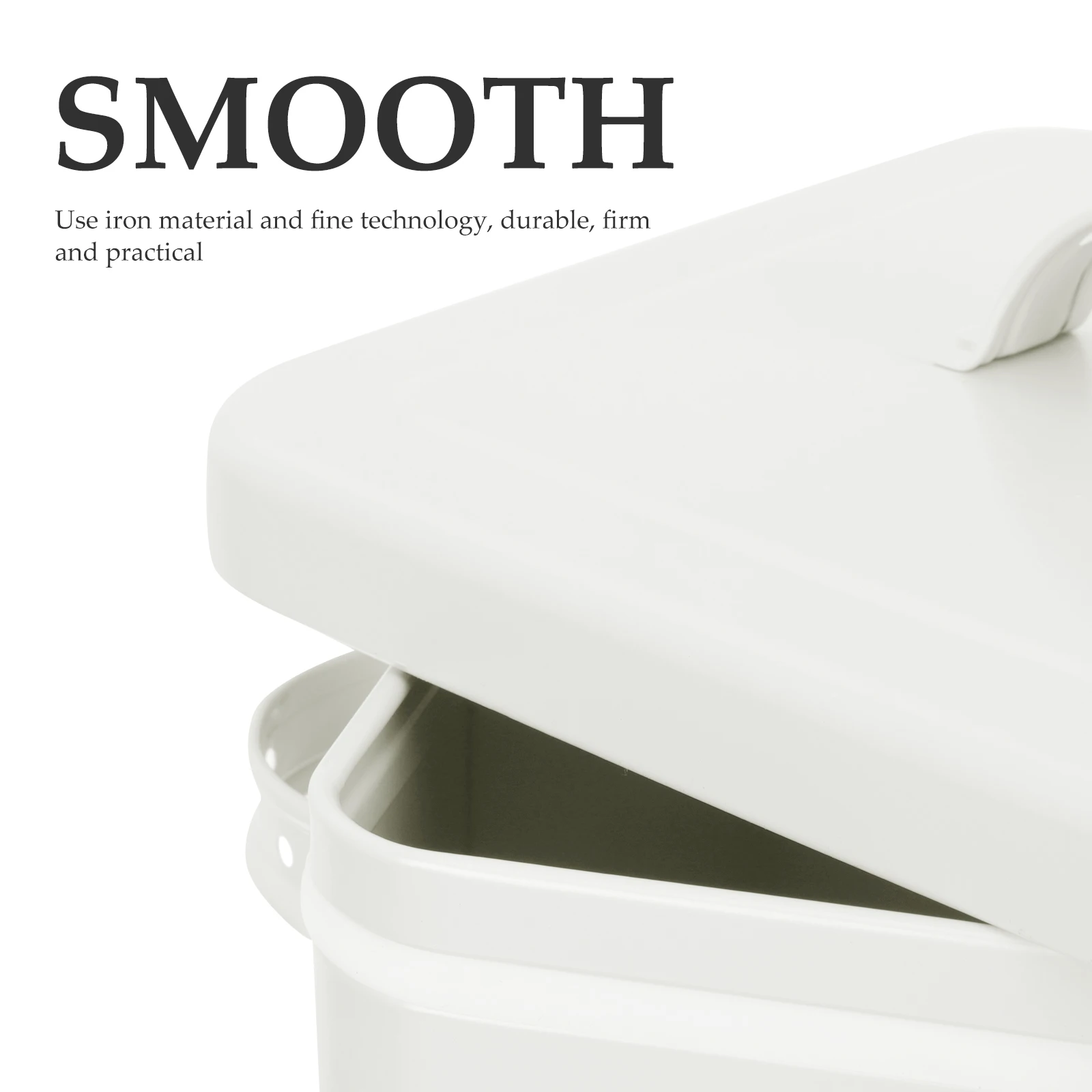 

Laundry Detergent Container Box Washing Powder Storage White Iron Scoop Included Durable Large Capacity Easy Clean for Food
