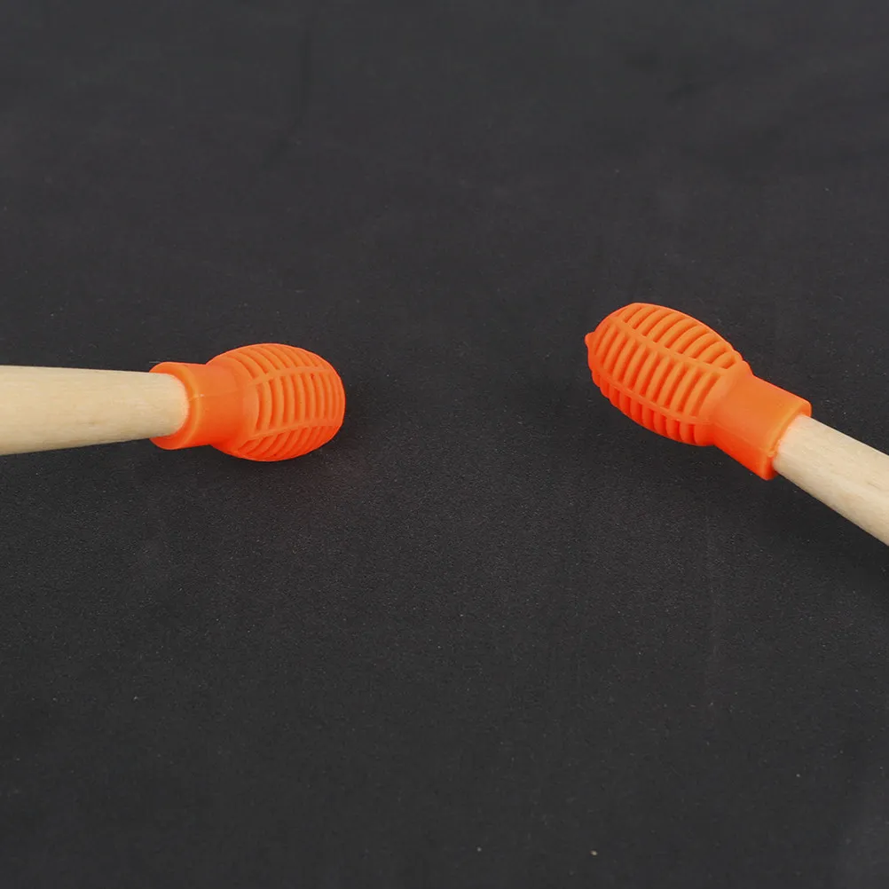 

2Pcs Flexible Silicone Drumstick Caps Professional Drum Stick Silent Tips Bounce Back Fast Comfortable Practice Drumstick Cover