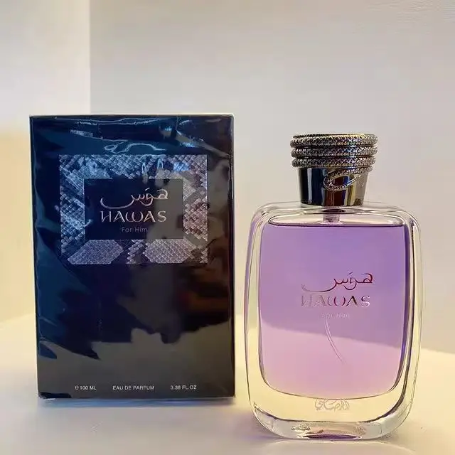 

RASASI Hawas Мужская туалетная вода-спрей 100мл (3,4 унции) - Прочные арабские духи, Мужские духи премиум-класса,